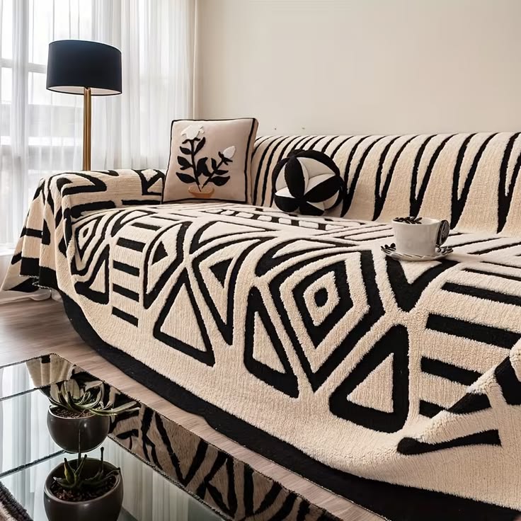 fabric on a minimalist sofa